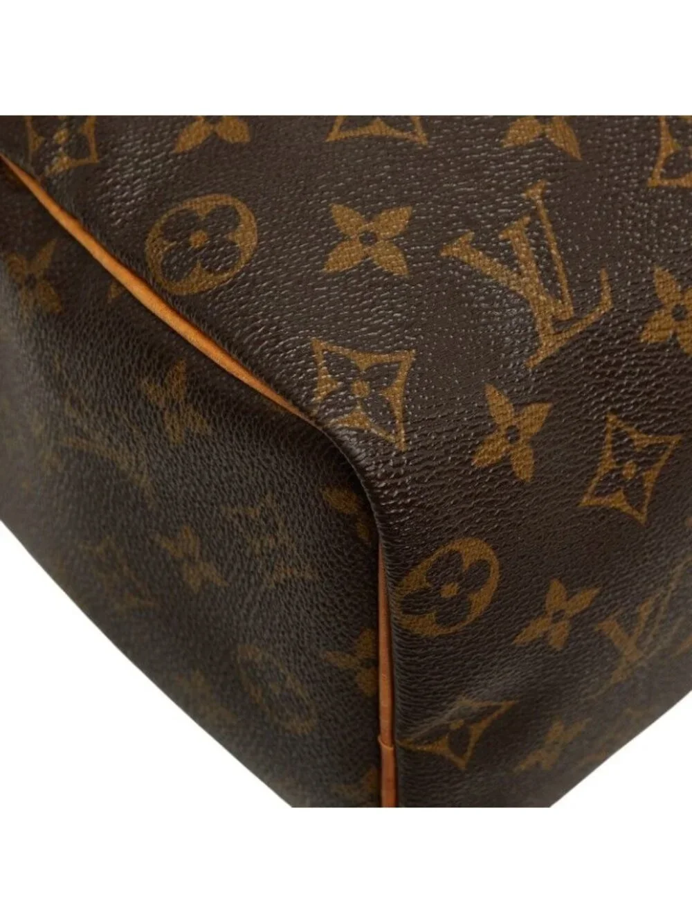 Louis Vuitton Monogram Speedy 25 Handbag Brown Leather
